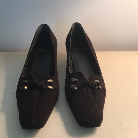 STUART WEITZMAN COLA SUEDE HEELS - Picture 4 of 10